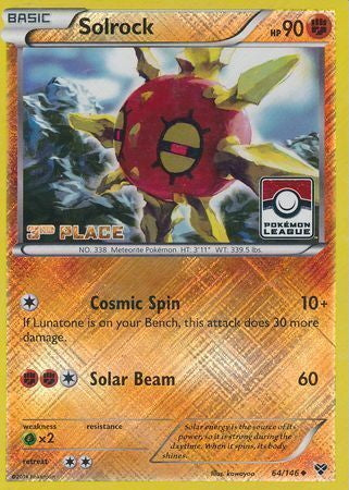 XY Solrock #64 Third Place League Promo